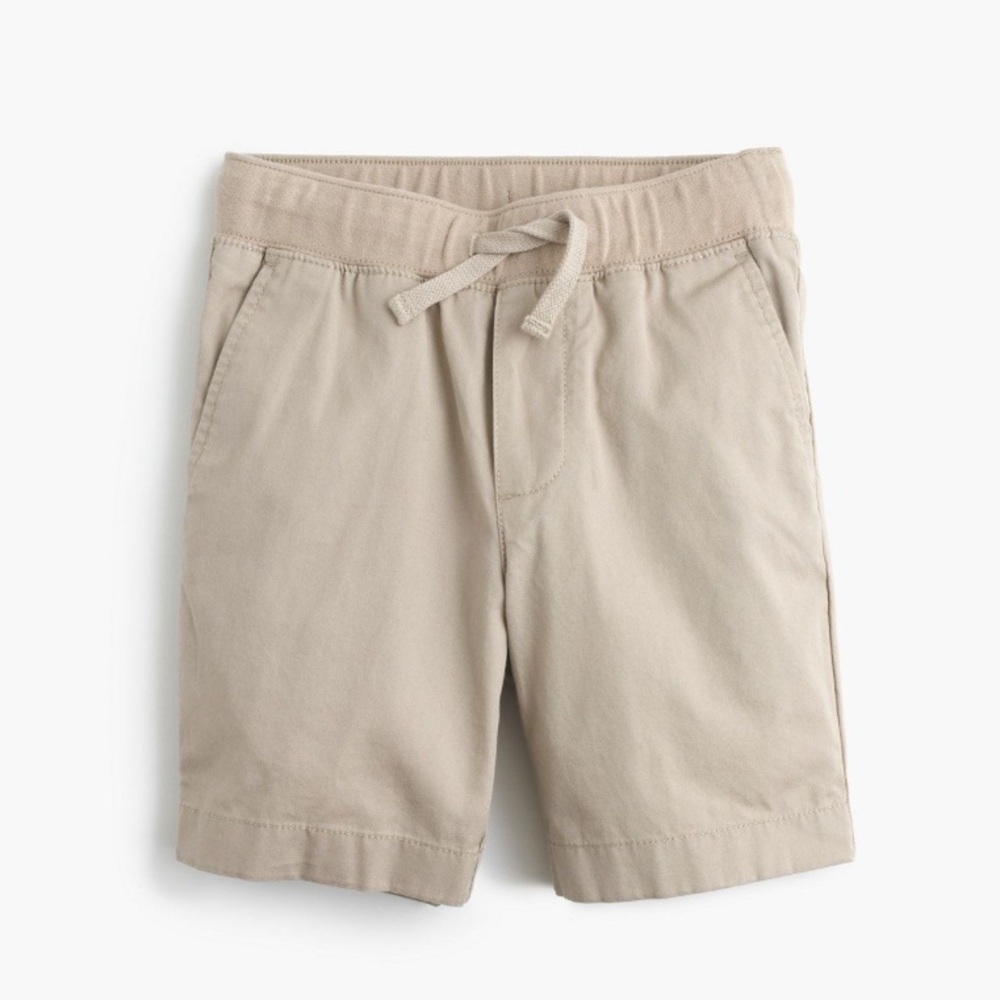 SALE 2/$20 Crewcuts pull on chino khaki elastic waist shorts cotton size 10